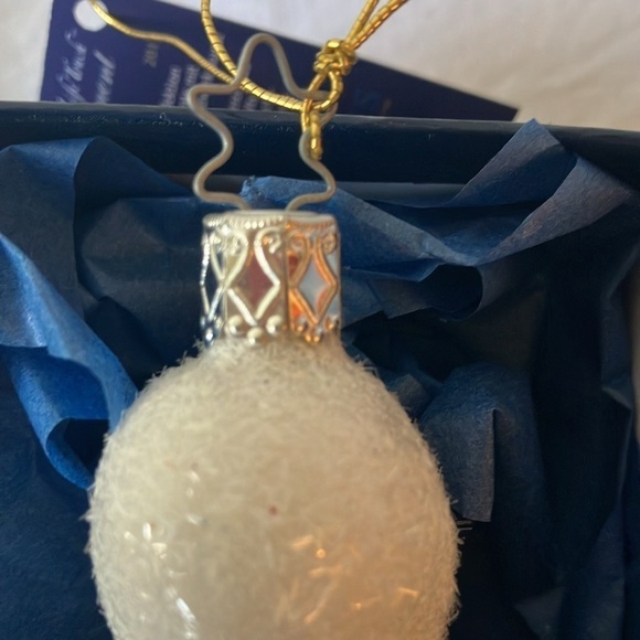 Inge Glass: Heirlooms- 2011 Snow Child Gingerbread/Heart GLASS Ornament- Germany - Picture 5 of 16